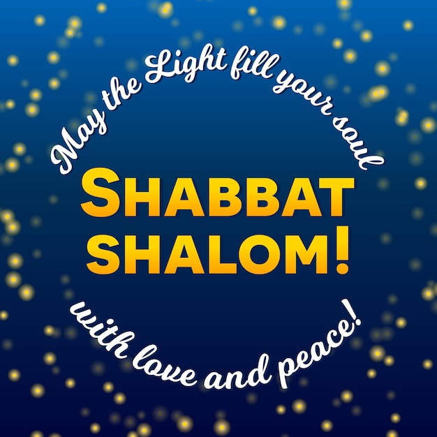 Letras de la tarjeta de felicitación Shabat shalom