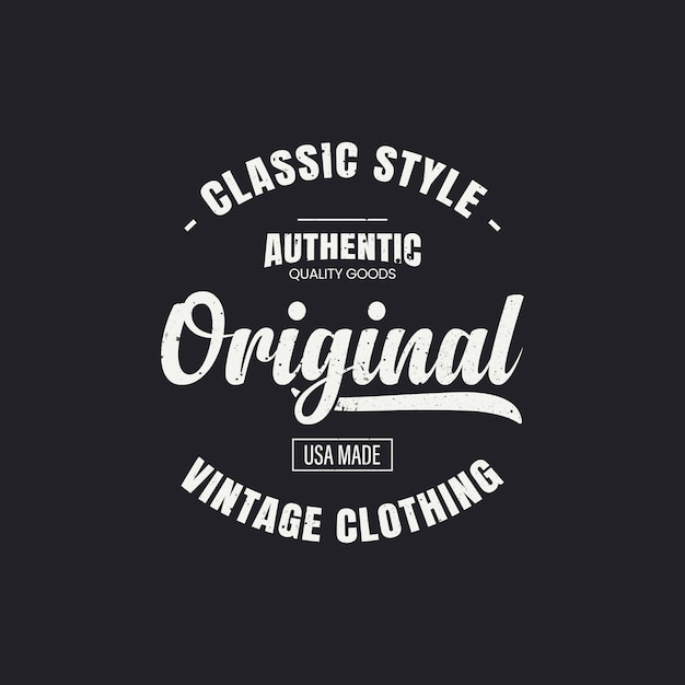 Vector letras con textura vintage para camiseta y logo