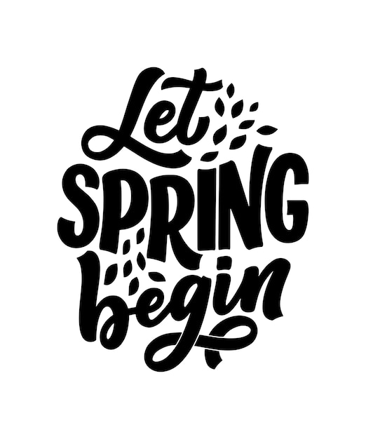 Letras de tiempo de primavera