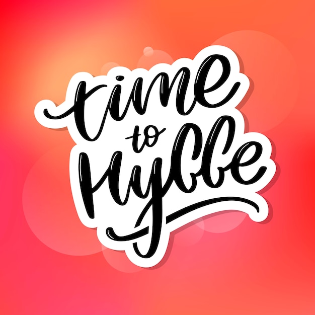 Vector letras de time to hygge