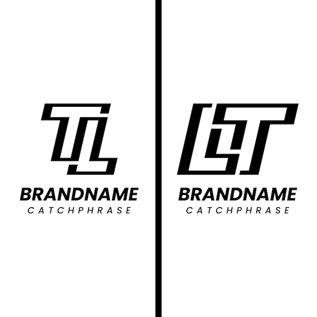 Las letras TL y el logotipo LT Monogram son adecuados para cualquier negocio con las iniciales LT o TL