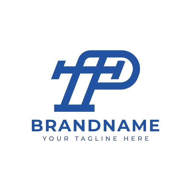 Las letras TP o el logotipo del monograma PT son adecuados para cualquier negocio con las iniciales TP o PT