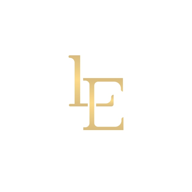 LE letras vector logo LE letras monograma
