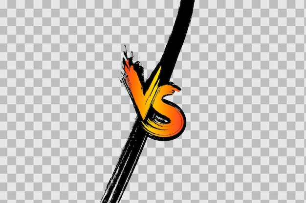 Vector las letras versus vs luchan contra los fondos en un diseño de estilo cómic plano con medios tonos, relámpagos. ilustración vectorial