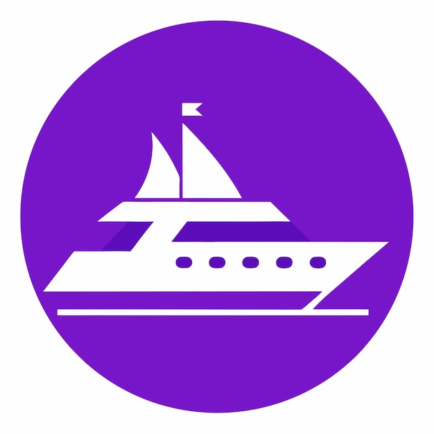 un letrero azul y blanco que dice un barco en él