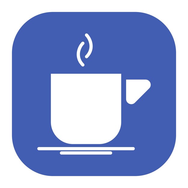un letrero azul y blanco que dice café en él