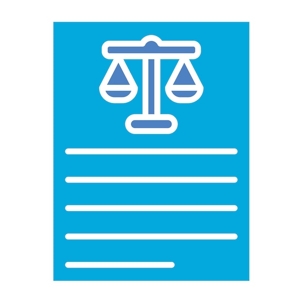 un letrero azul que dice justicia en él