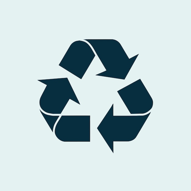 un letrero azul de reciclaje que dice reciclaje