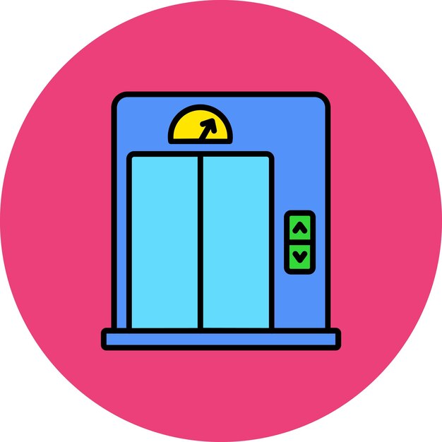 un letrero azul y rosa que dice ATM