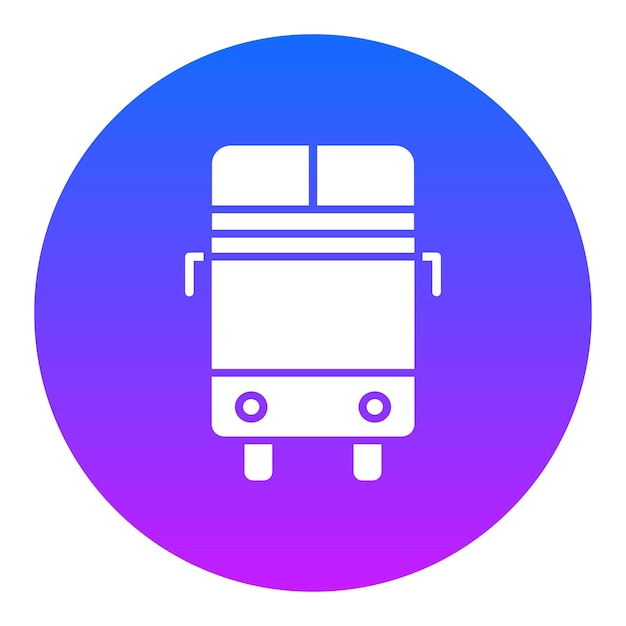 un letrero azul y rosa que dice autobús en él