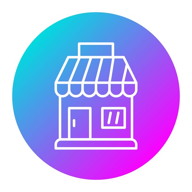 un letrero azul y rosa que dice café en un círculo