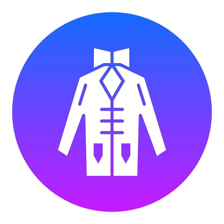 Vector un letrero azul y rosa que dice camisa y corbata