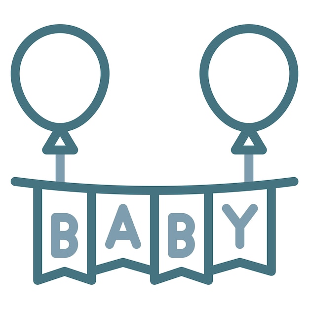 Vector un letrero de bebé con las palabras bebé en él
