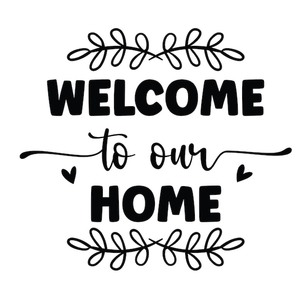 El letrero de bienvenida es SVG Design