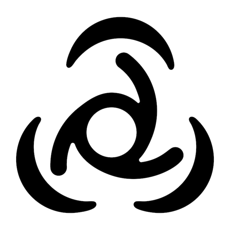Vector un letrero blanco y negro con una letra a en él