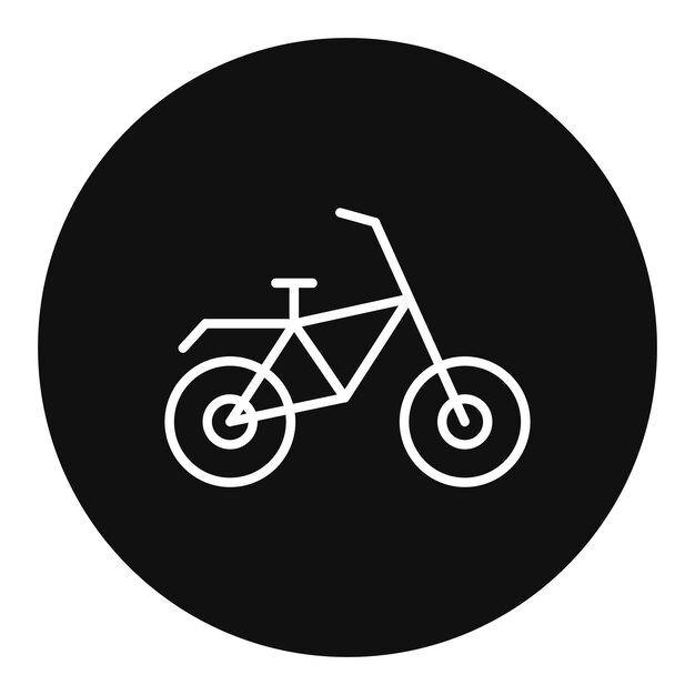 un letrero blanco y negro que dice bicicleta