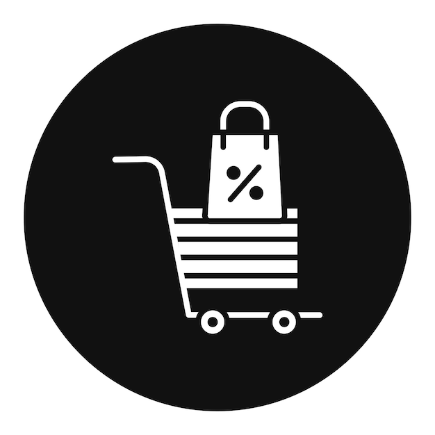 un letrero blanco y negro que dice carrito de compras en él