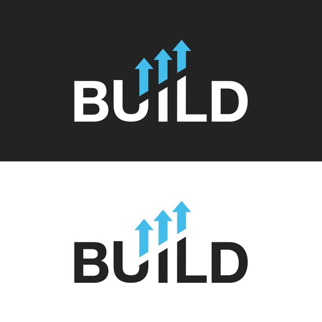 Un letrero en blanco y negro que dice " Construir en él "