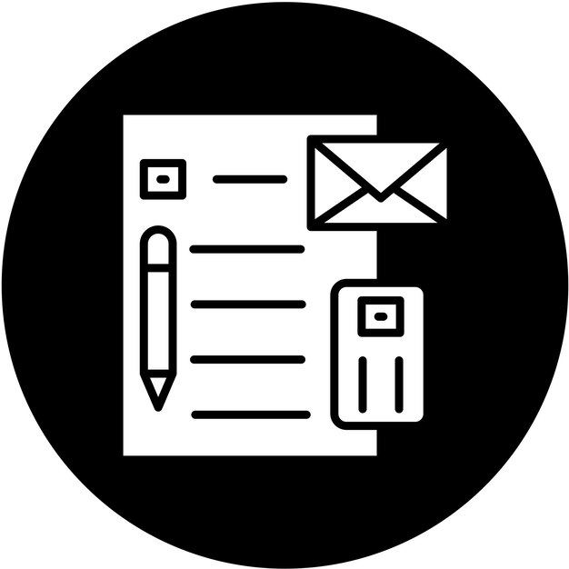 un letrero blanco y negro que dice correo en él