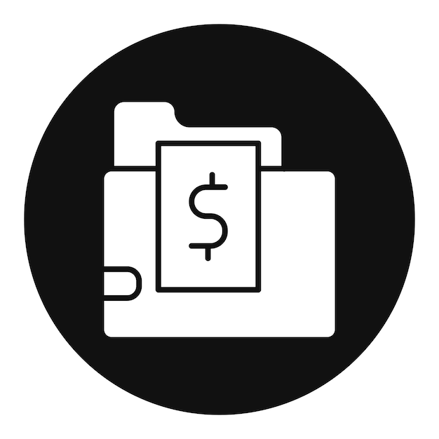 un letrero blanco y negro que dice dólar en él