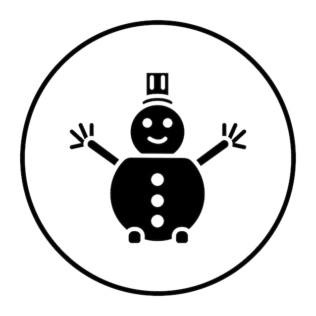 un letrero blanco y negro que dice hombre de nieve en él