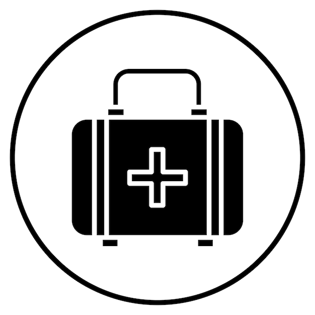 un letrero blanco y negro que dice médico y médico