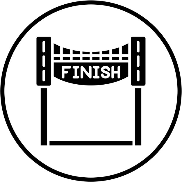 un letrero blanco y negro que dice terminar terminar