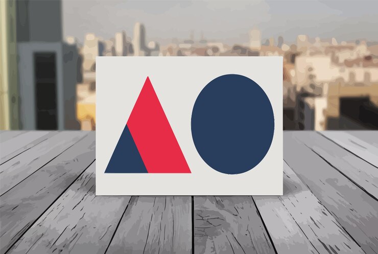 Vector un letrero blanco con un triángulo rojo y un triangle rojo en él