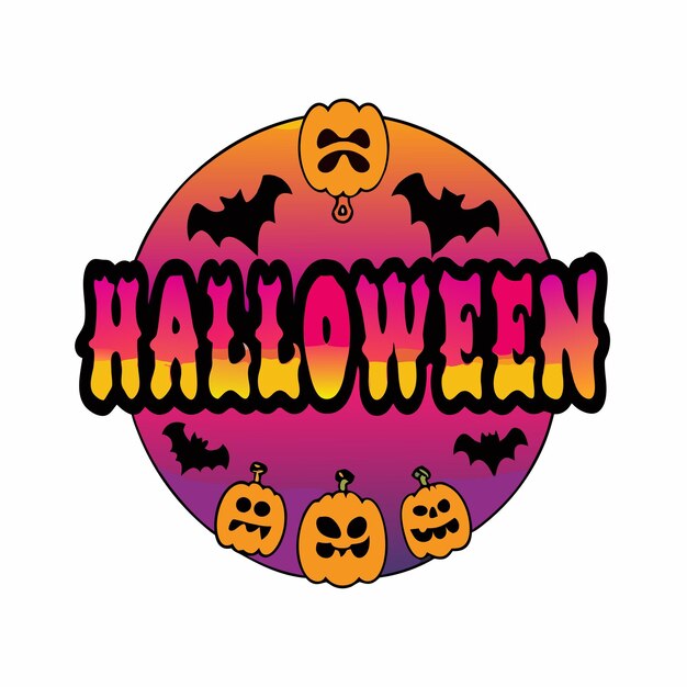 un letrero de calabaza que dice Halloween en él