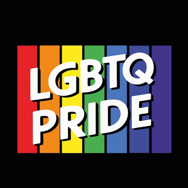 un letrero de color arco iris que dice orgullo del arcoiris orgullo