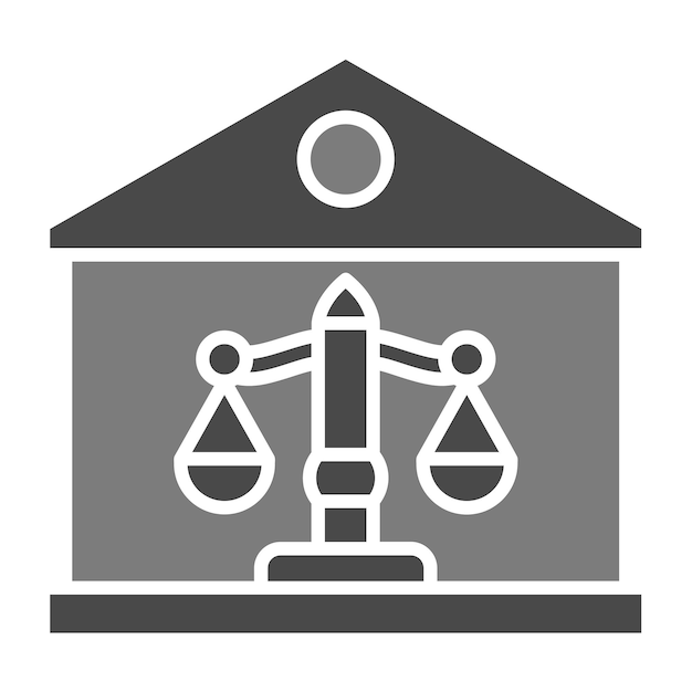 un letrero gris y blanco que dice la palabra justicia en él