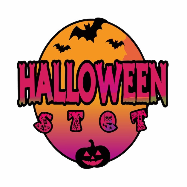 un letrero de Halloween que dice Halloween en él