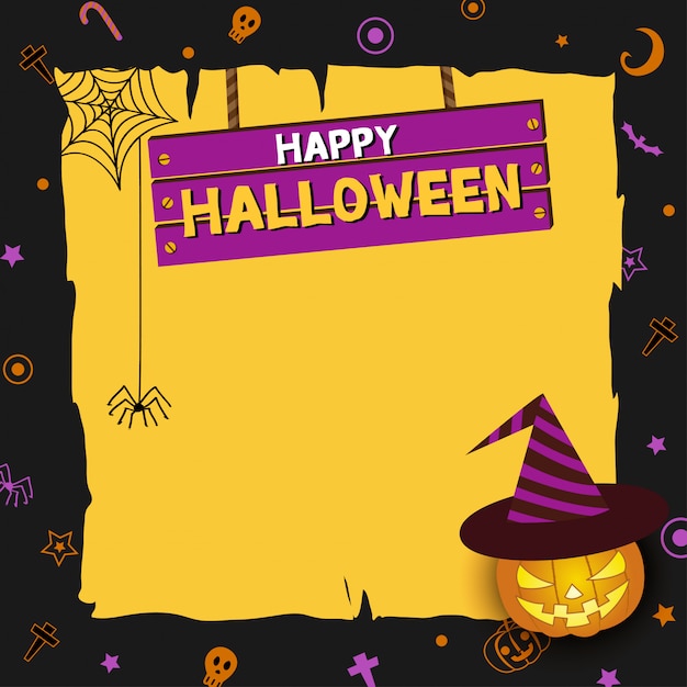 Letrero de madera de Halloween
