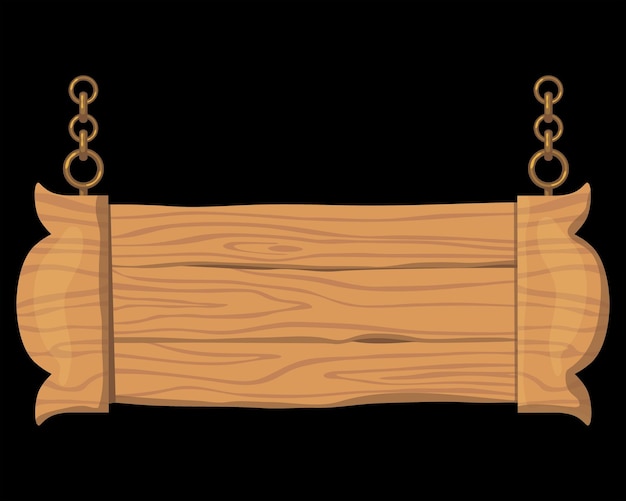 Letrero de madera rústico con colgadores de cuerdas