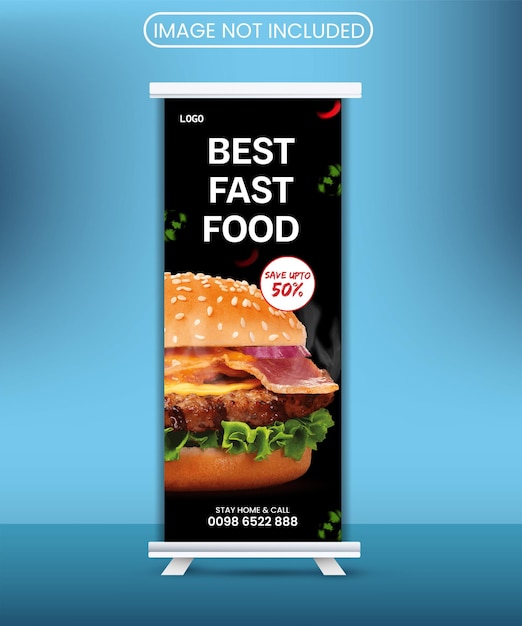un letrero para la mejor comida rápida