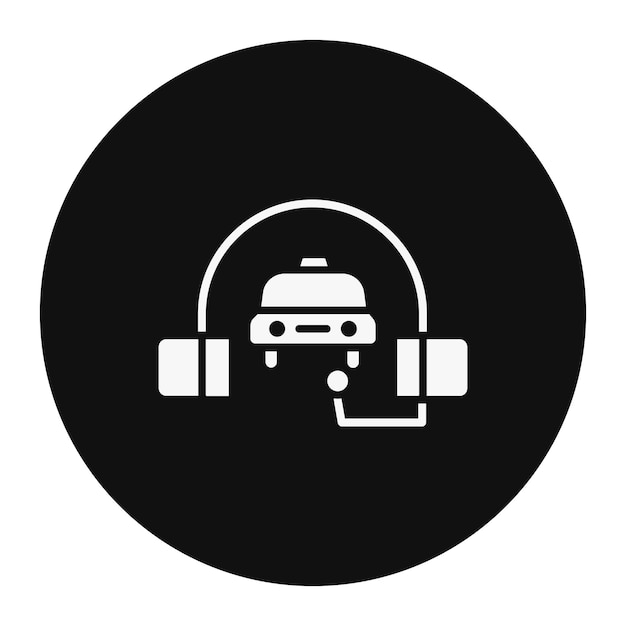 un letrero negro con una imagen de un coche en él