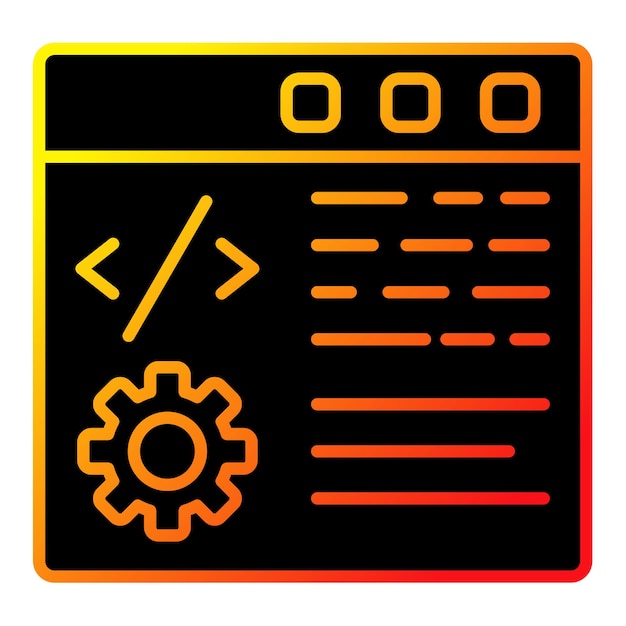 Vector un letrero negro y naranja que dice engranajes