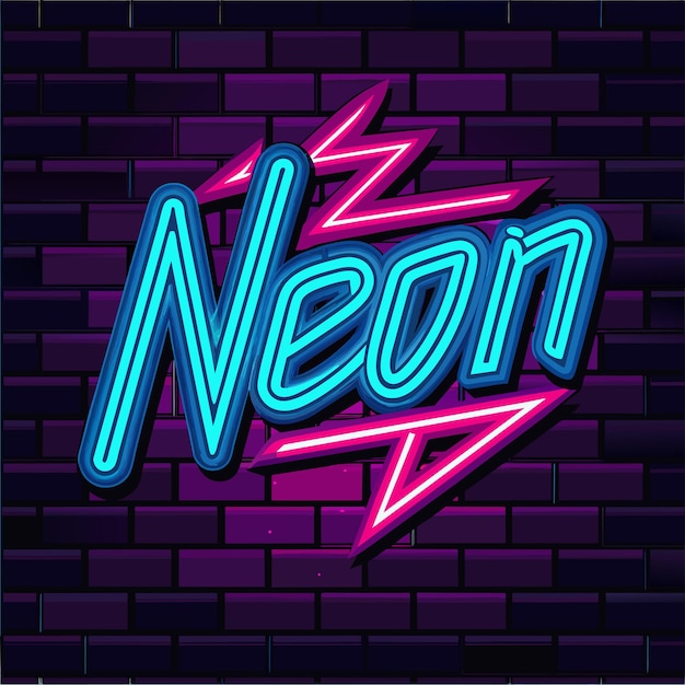 un letrero de neón que dice neón de color en él