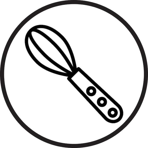 un letrero que dice cucharas en un círculo