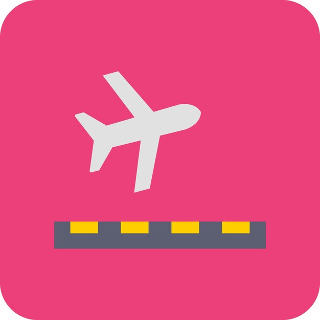 un letrero rosa con un avión en él