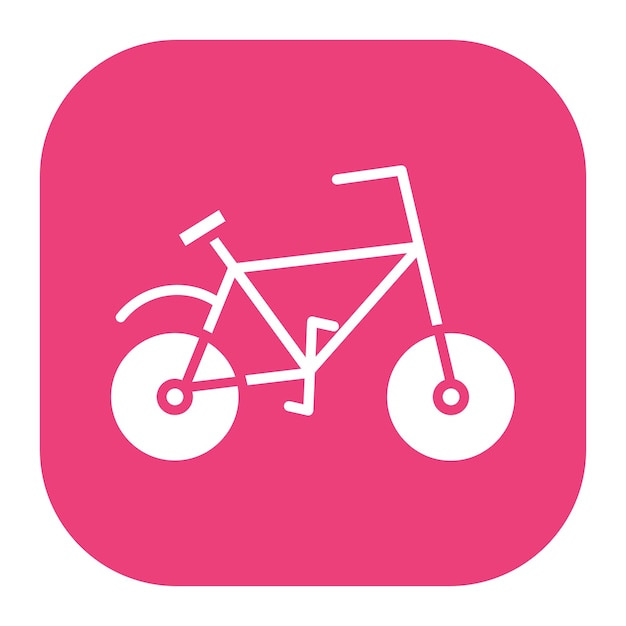 un letrero rosa con una bicicleta en él que dice un fondo rosa