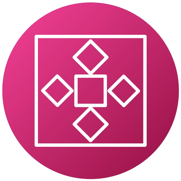 un letrero rosa y blanco con un marco rosa con una imagen de un diamante