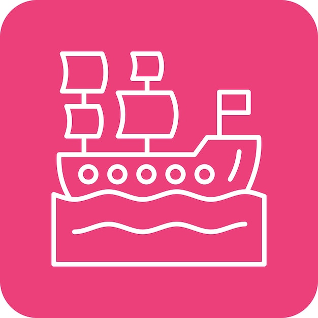un letrero rosa y blanco que dice un barco