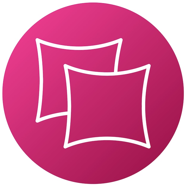 un letrero rosa con un fondo blanco que dice cuadrado