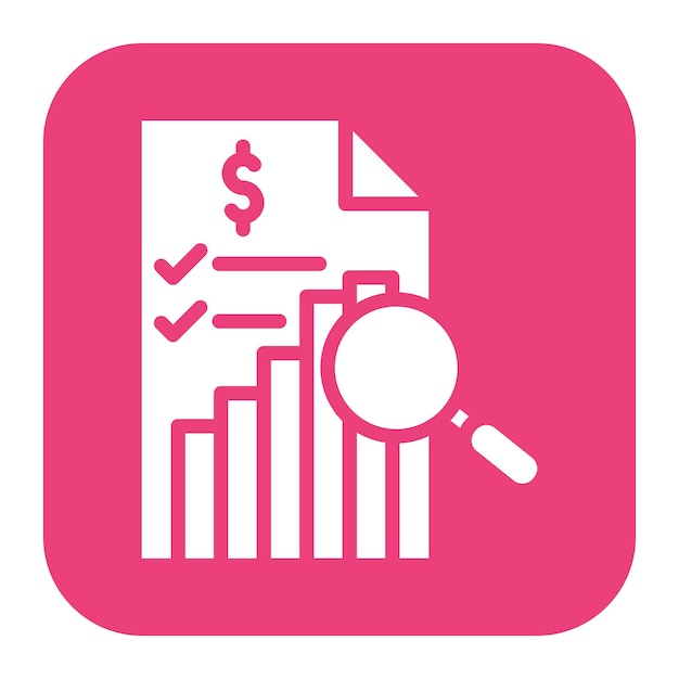 un letrero rosa con una lupa que dice dólar