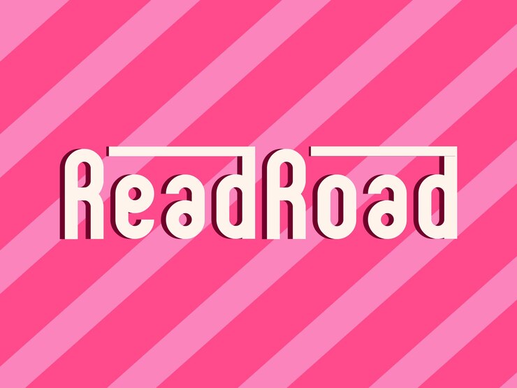 Vector un letrero rosa con las palabras "carretera"