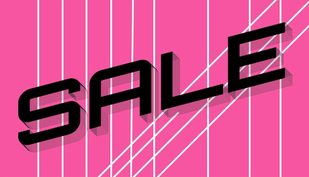 un letrero rosa que dice venta en él