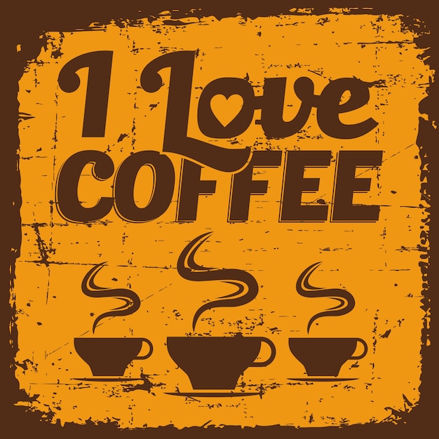 Letrero vintage Retro Coffee Sign