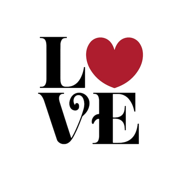 Letreros de amor elegantes caligrafía escrita a mano concepto de tipografía para camisetas