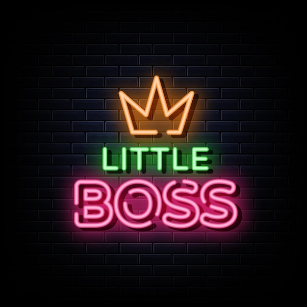Letreros de neón de Little Boss